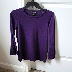Liz Claiborne purple shirt with sparkles